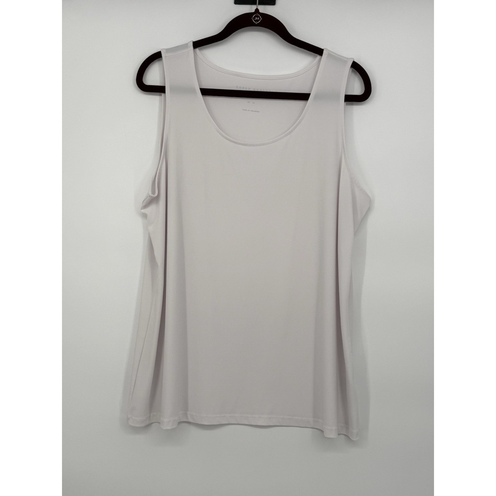 Susan Graver Women's White Tank Top XL
